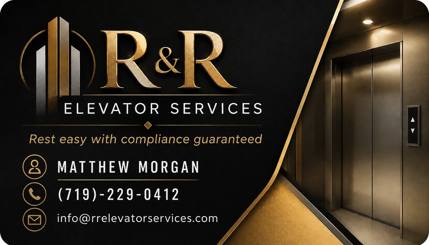 R&R Elevator Services business card